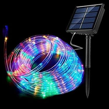 Fatpoom Solar Lights Rope Lights Solar Powered String Lights 40FT 120 LEDs 8 Modes Fairy Lights Outdoor Decoration Lighting for Garden Patio Party,Weddings,Christmas Décor Multi-Color 2Pack Fatpoom Solar Lights Rope Lights Solar Powered String Lights 40FT 120 LEDs 8 Modes Fairy Lights Outdoor Decoration Lighting for Garden Patio Party,Weddings,Christmas Décor Multi-Color 2Pack